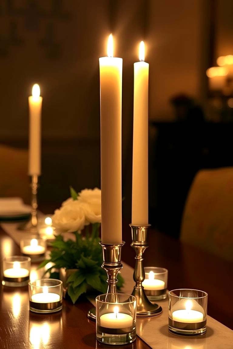 Candlelit Ambiance - 24 Dining Table Decor Ideas