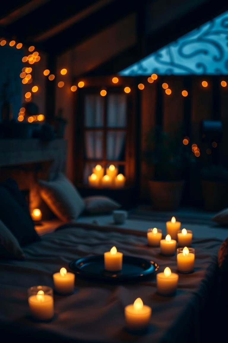 Candlelit Ambiance - 24 Dark Bedroom Ideas