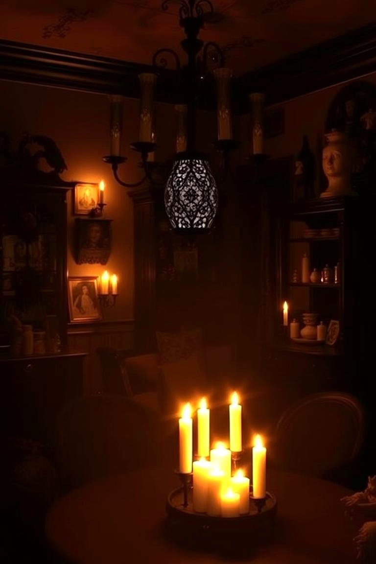 Candlelit Gothic Charm - 24 Gothic Living Room Ideas