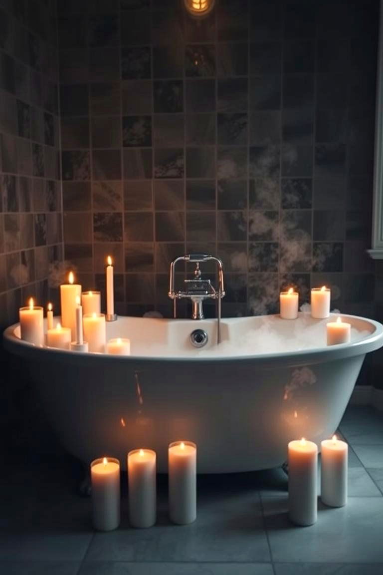 Candlelit Serenity - 24 Romantic Bathroom Ideas