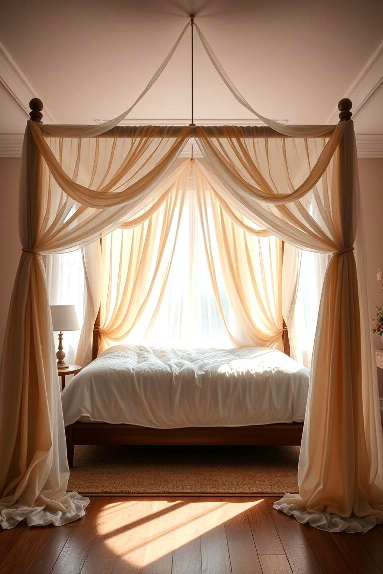 Canopy Bed with Curtains - 24 Unique Bed Design Ideas