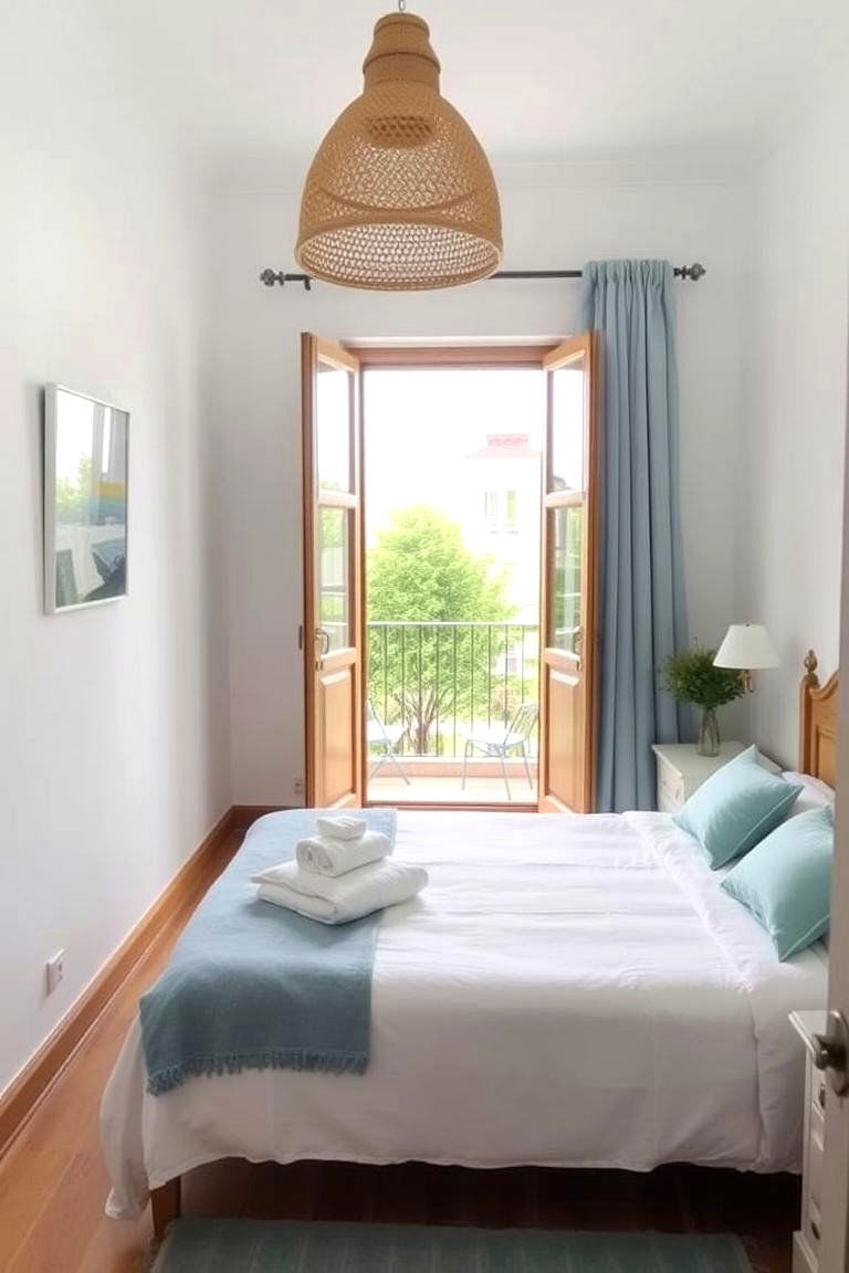 Canopy Bed with Light Draping - 24 Mediterranean Bedroom Ideas