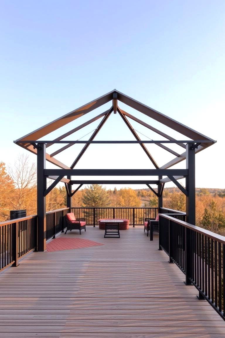 Cantilevered Gazebo - 24 Gazebo on Deck Ideas