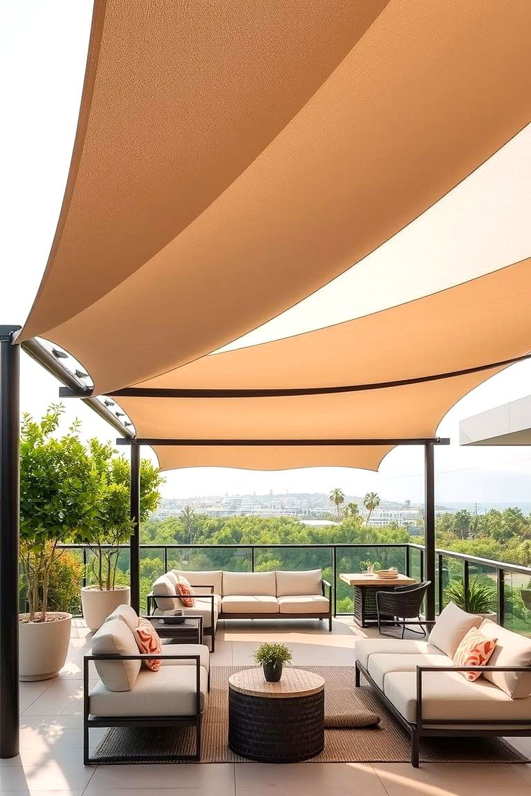 Cantilevered Shade Sanctuary - 24 Cantilever Balcony Ideas