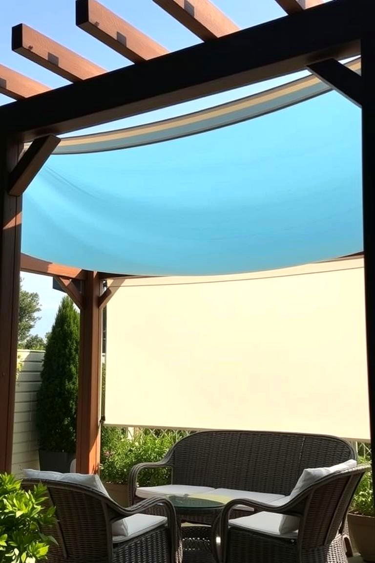 Canvas Fabric Roof - 24 Pergola Roof Ideas