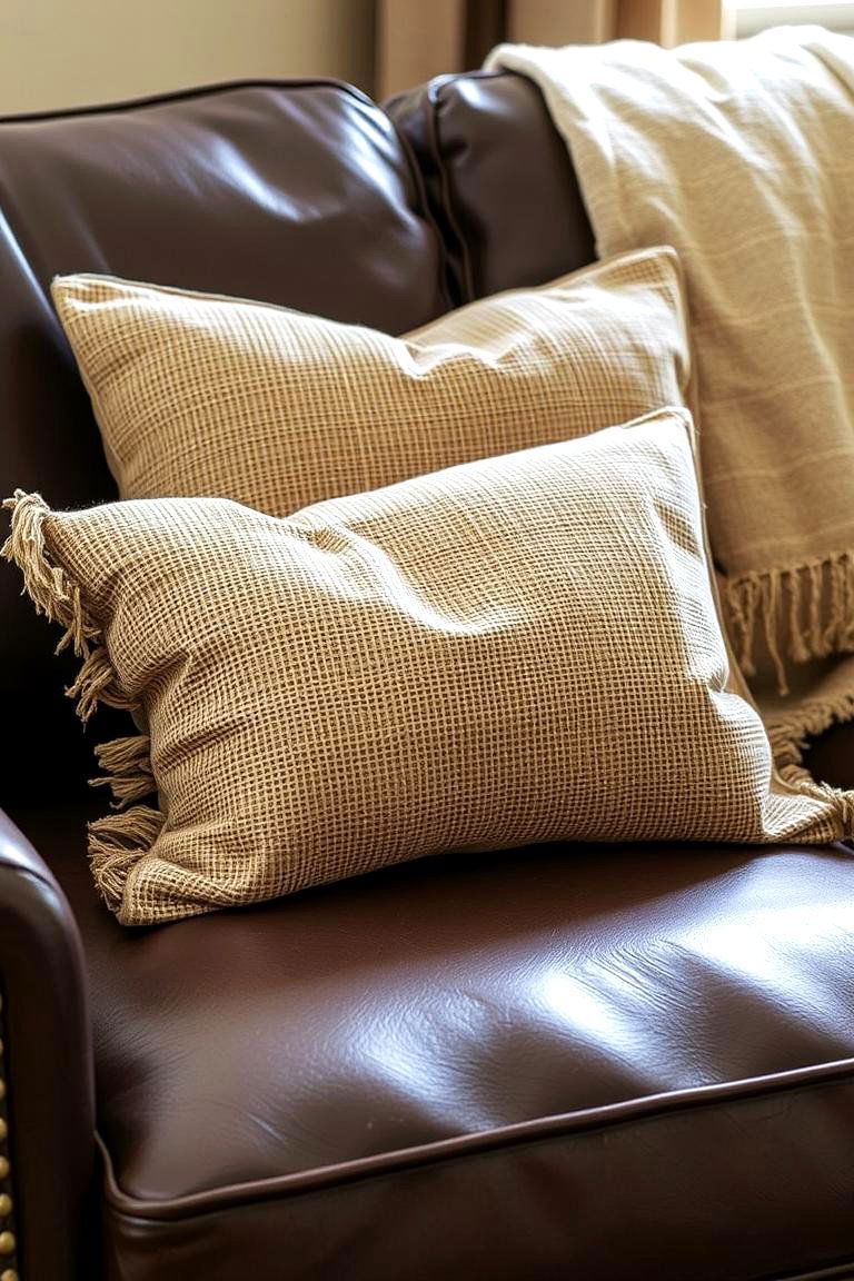 Canvas and Burlap Textiles - 24 Industrial Decor Ideas