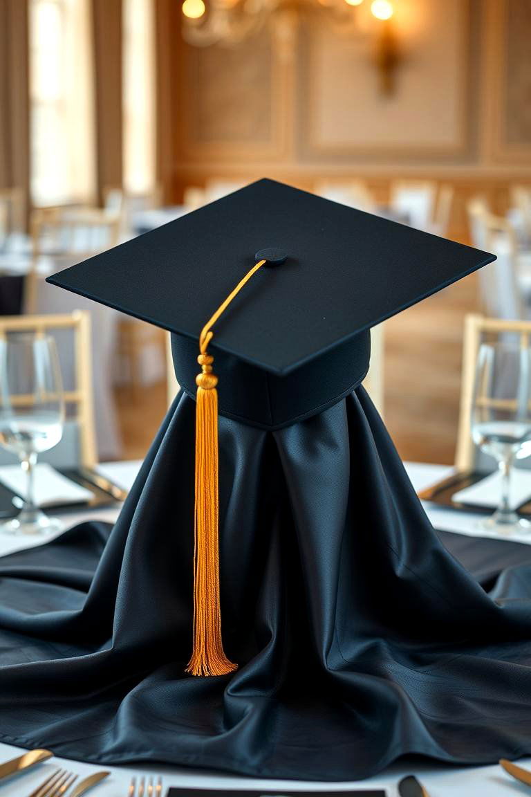 Cap and Gown Elegance - 24 Graduation Centerpiece Ideas
