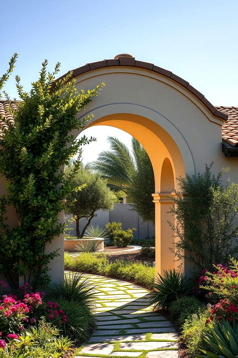 Captivating Mediterranean Archways in Landscaping - 24 Mediterranean House Exterior Ideas