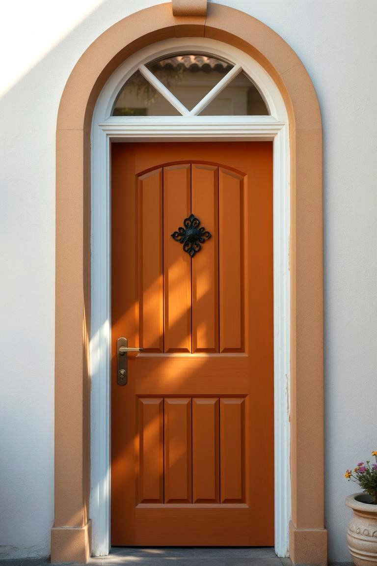 Caramel Brown Charm - 24 Brown House Front Door Colors