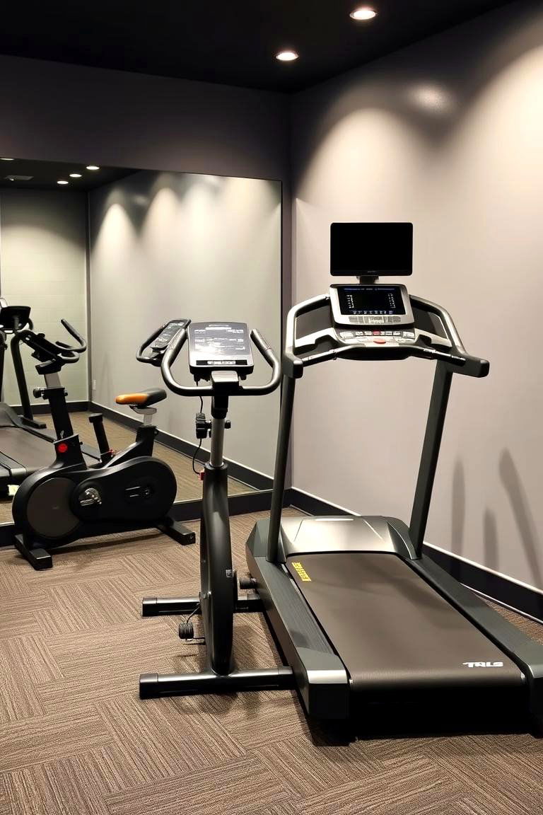 Cardio Corner - 24 Home Gym Ideas