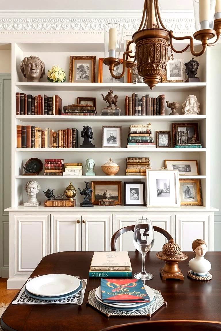 Carefully Curated Decorative Objects - 24 Parisian Dining Room Ideas