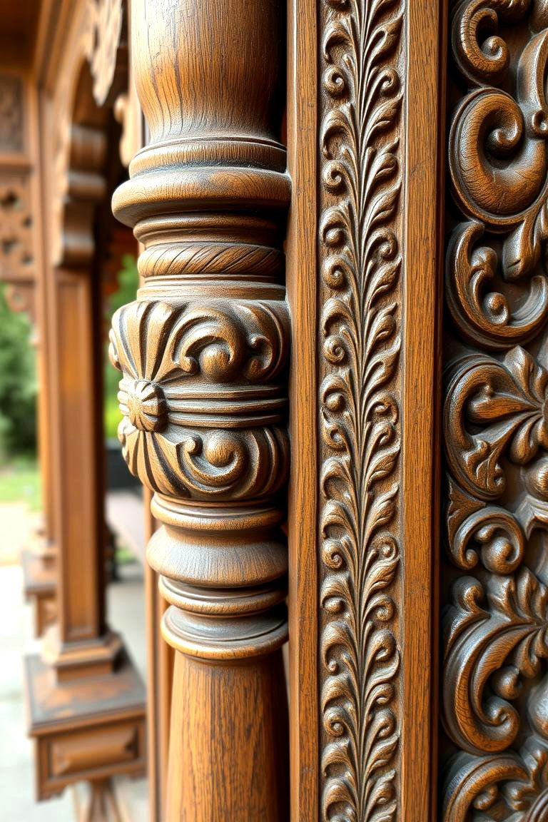 Carved Wood Detailing - 24 Victorian Porch Ideas
