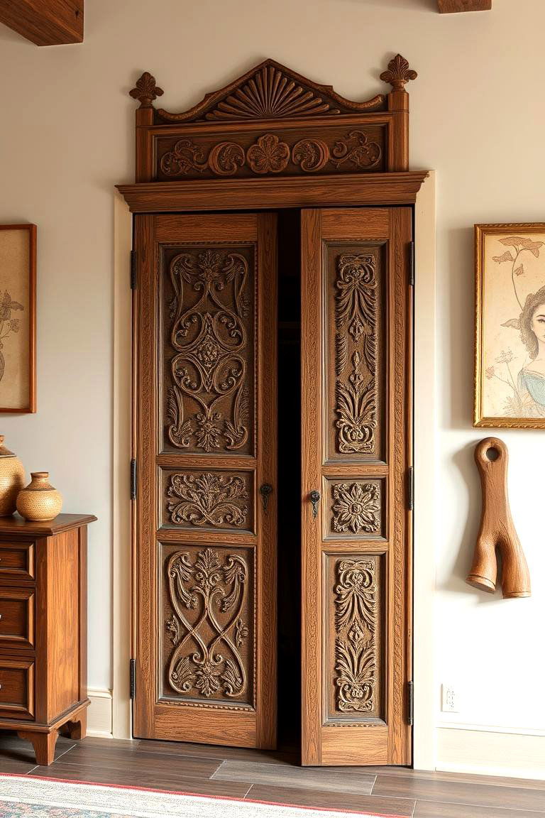 Carved Wooden Wonders - 24 closet door ideas