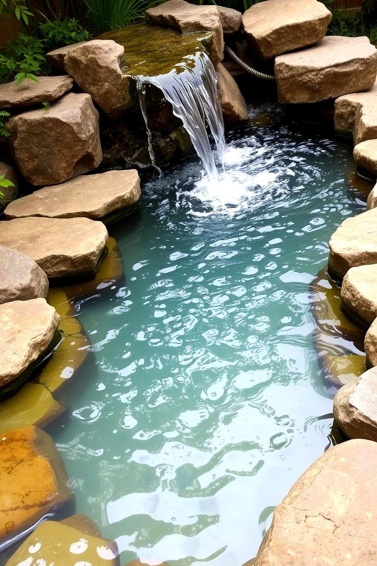 Cascading Water Feature Reflecting Pool - 24 Small Garden Reflecting Pool Ideas