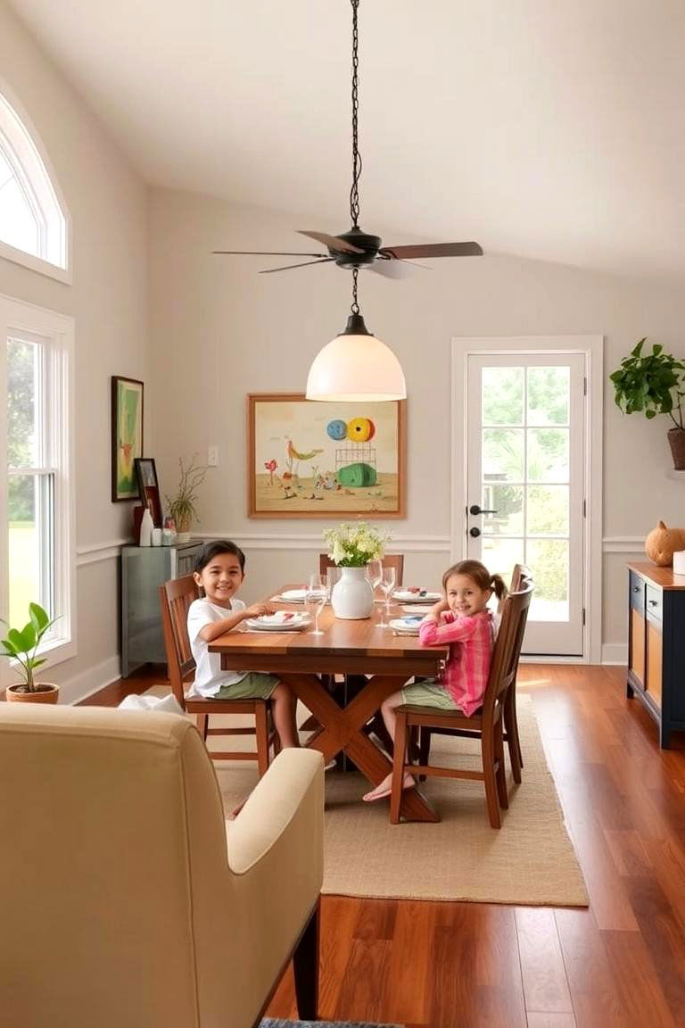 Casual Family Sunroom - 24 Sunroom Dining Room Ideas
