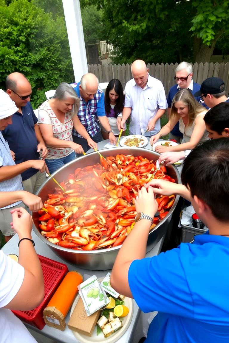 Casual and Fun Seafood Boil - 24 Wedding Rehearsal Dinner Ideas