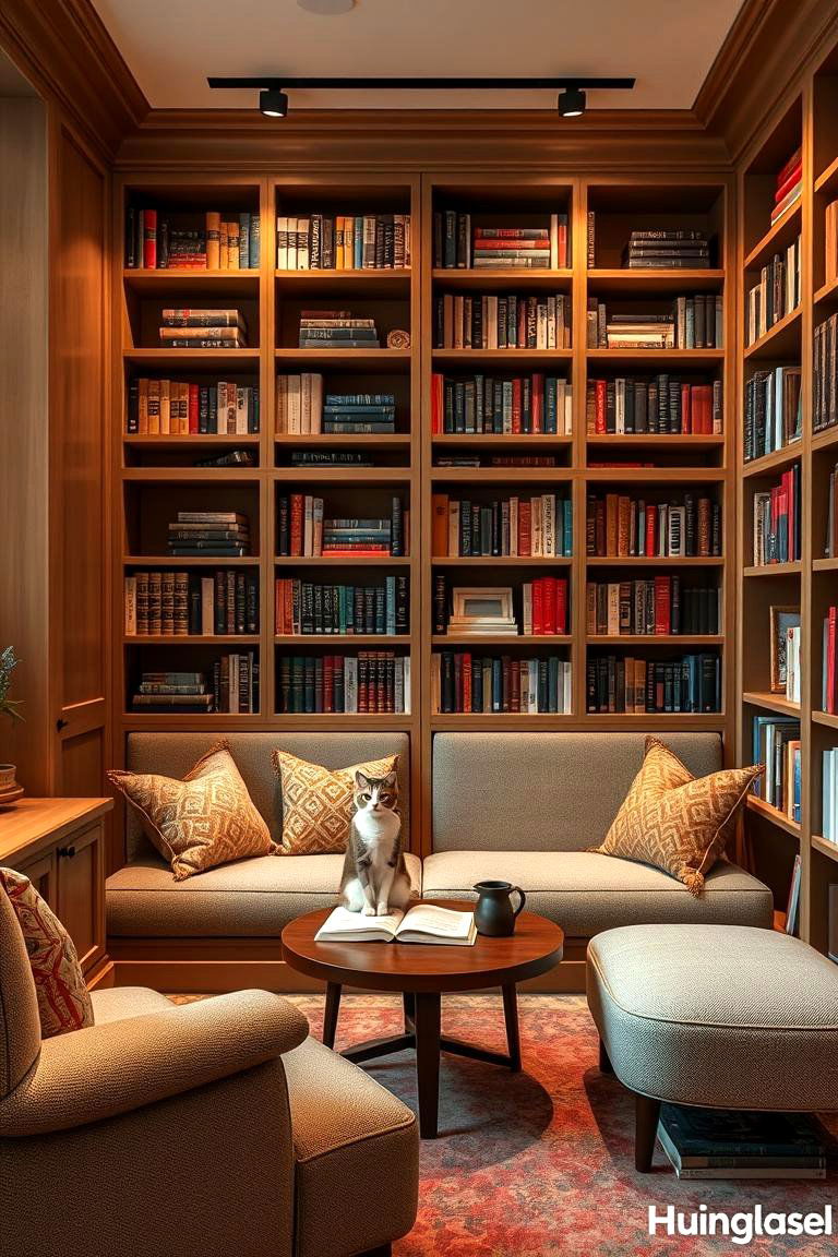 Cat Library Lounge - 24 Cat Room Ideas