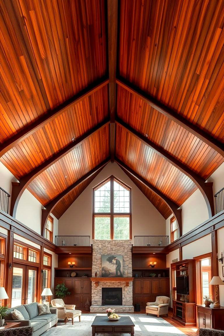 Cathedral Wood Ceiling - 24 Wood Ceiling Ideas