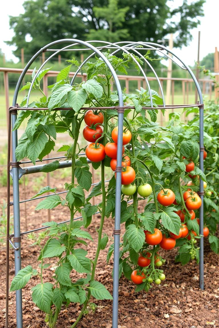 Cattle Panel Trellis - 24 Tomato Trellis Ideas