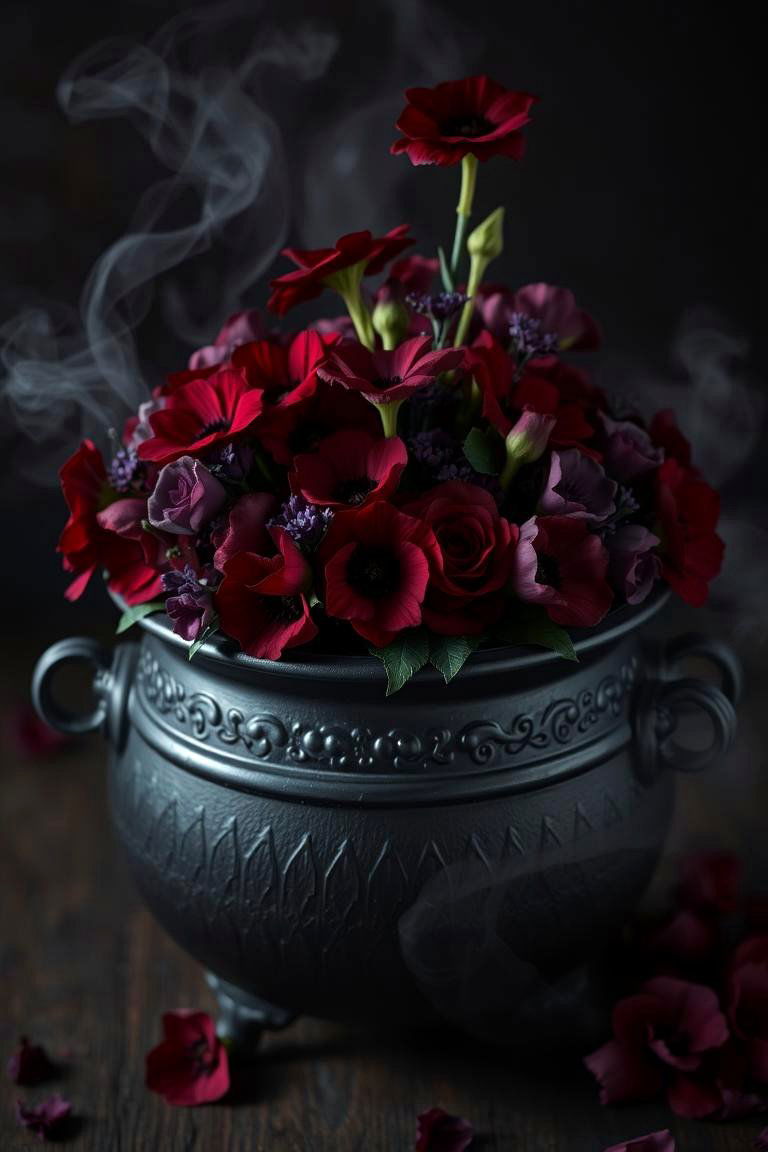 Cauldron Centerpieces - 24 Harry Potter Wedding Ideas