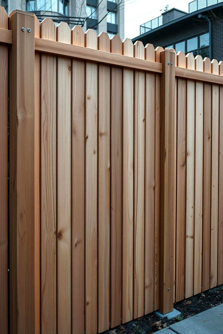 Cedar Acoustic Fence - 24 Cedar Fence Ideas