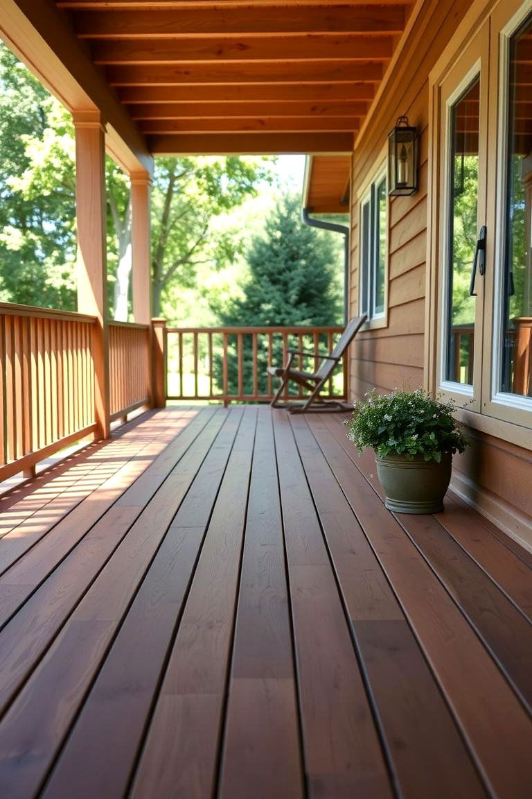 Cedar Decking Natural Aroma - 24 Deck Flooring Ideas