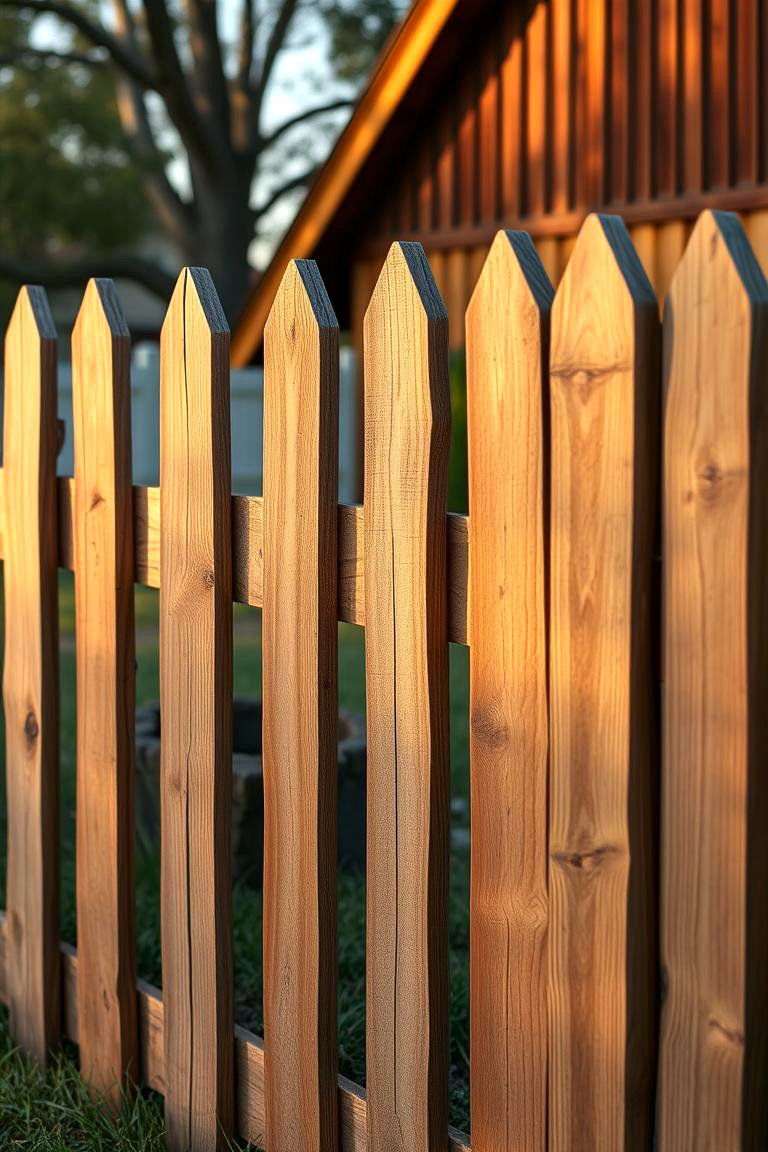 Cedar Farmhouse Style Fence - 24 Cedar Fence Ideas