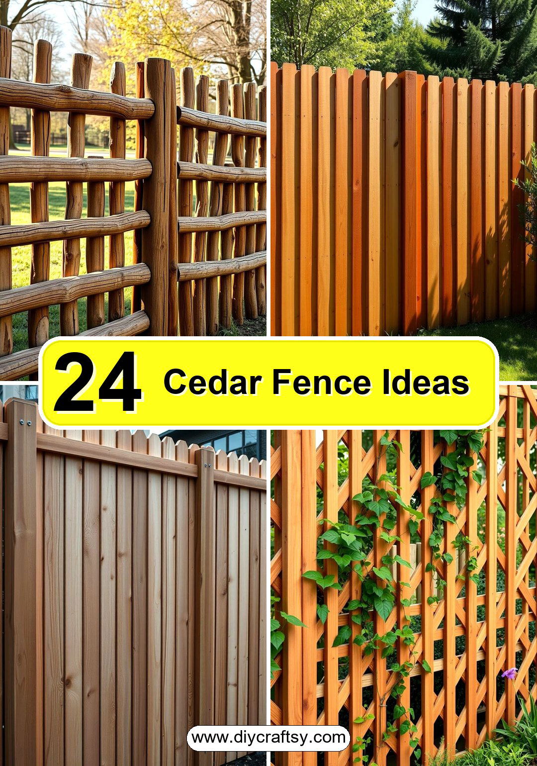 Cedar Fence Ideas