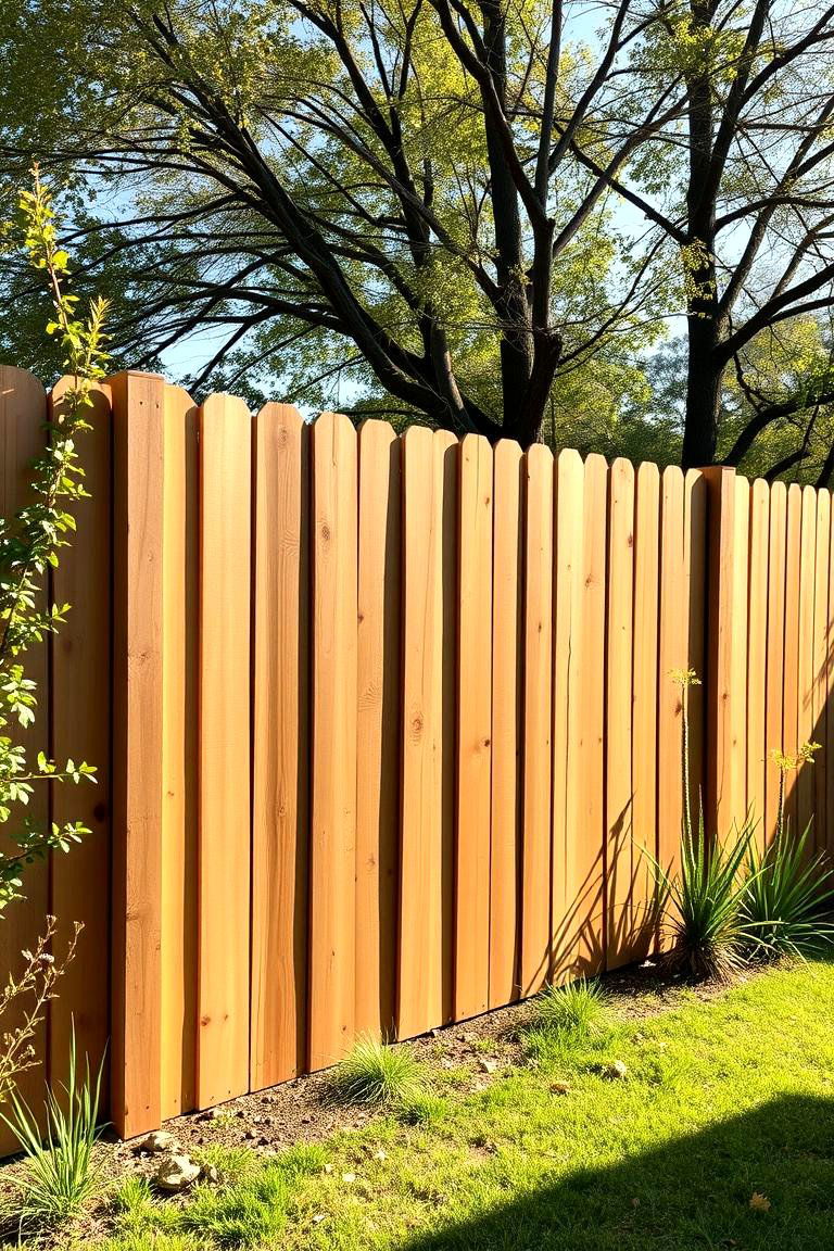 Cedar Low Cost DIY Fence - 24 Cedar Fence Ideas