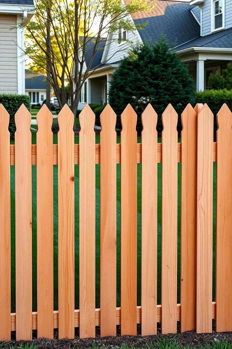 Cedar Picket Fence - 24 Cedar Fence Ideas