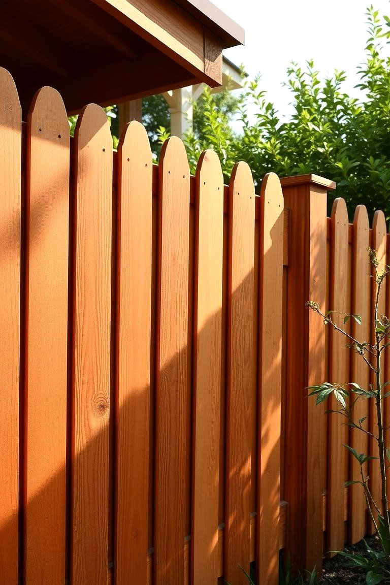 Cedar Plank Fence - 24 Vegetable Garden Fence Ideas