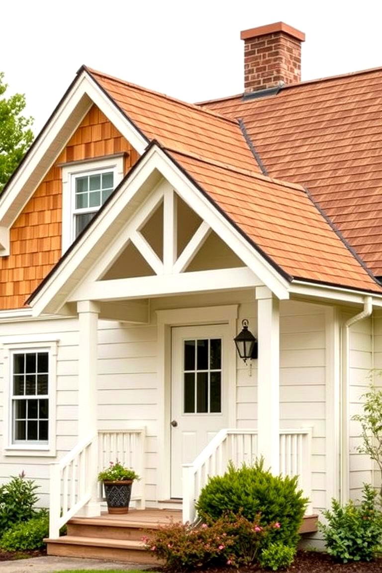 Cedar Shake Accents on Gables - 24 modern cottage house exterior ideas