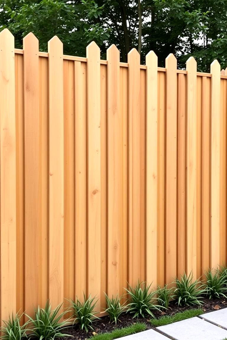 Cedar Vertical Board Fence - 24 Cedar Fence Ideas
