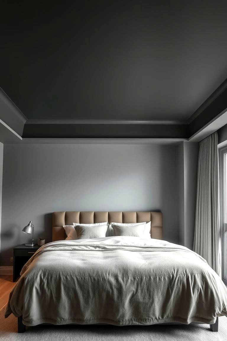 Ceiling Accent for Unexpected Drama - 24 Two Tone Wall Paint Ideas