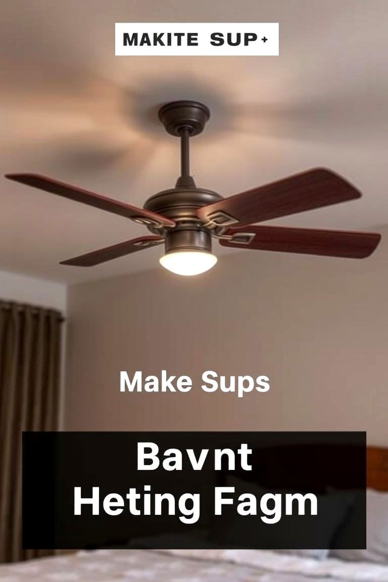Ceiling Fan with Light - 24 Bedroom Lighting Ideas