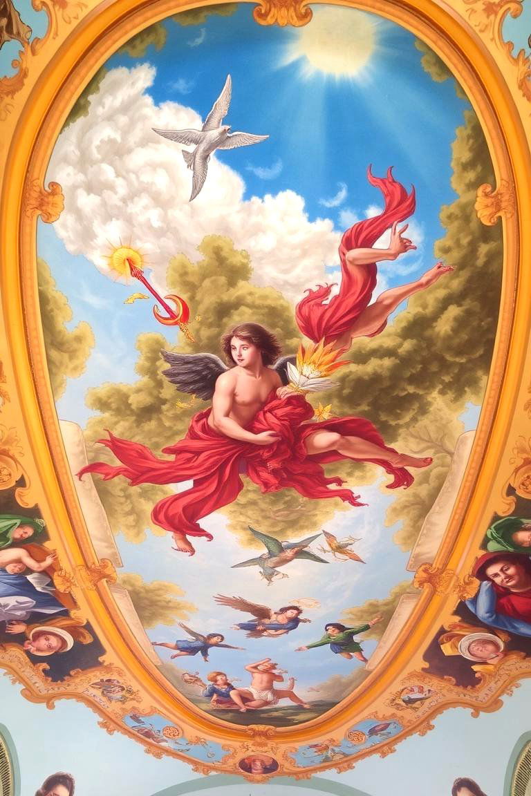 Ceiling Mural Masterpiece - 24 Cheap Ceiling Ideas