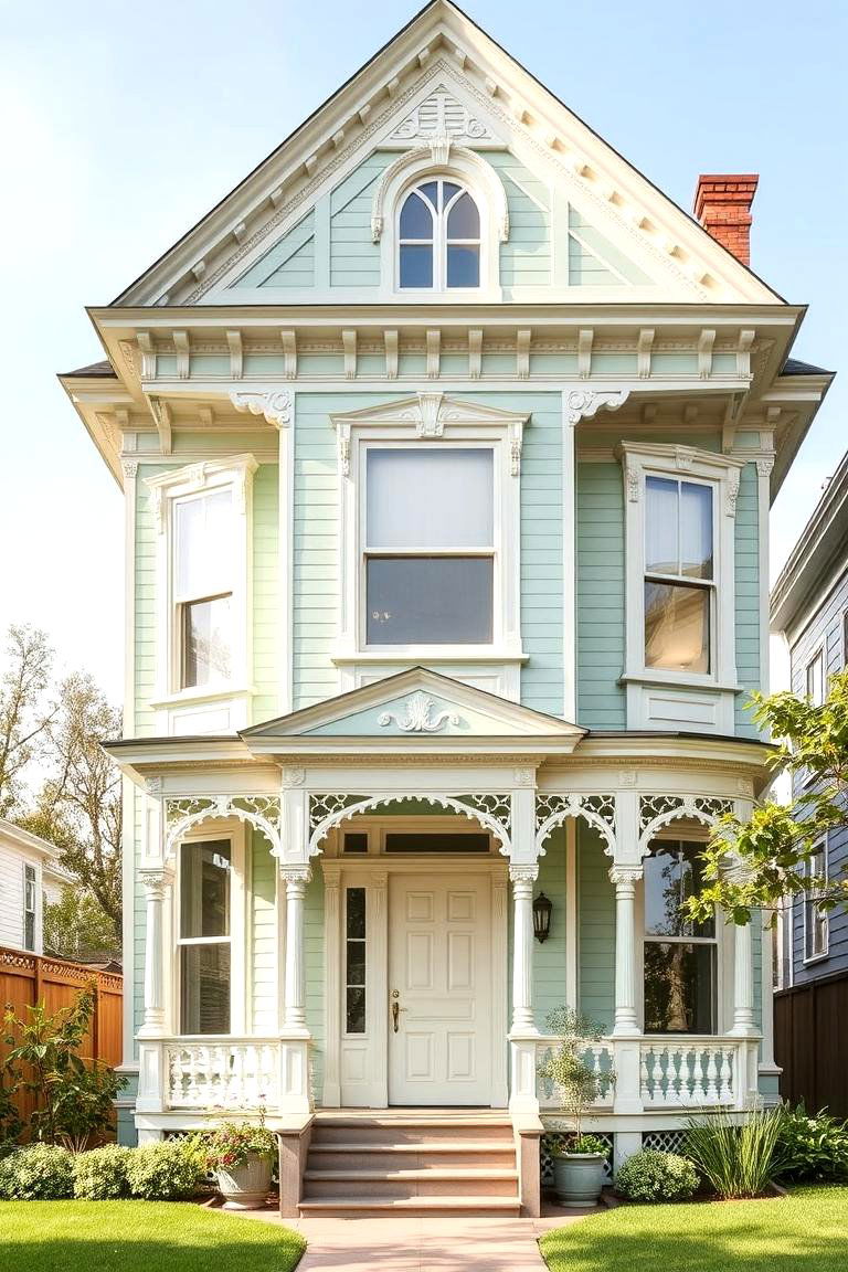 Celadon Classic - 24 Green Victorian House Colors