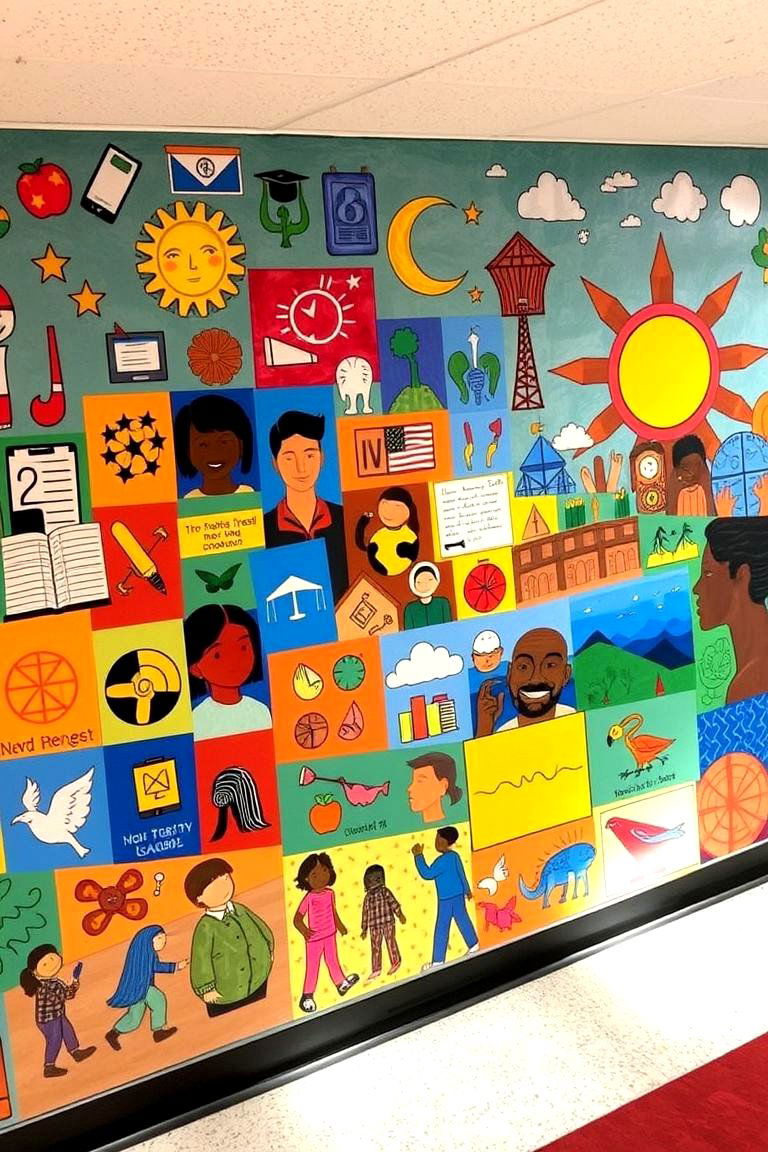 Celebrating Diversity in Learning - 24 School Mural Ideas