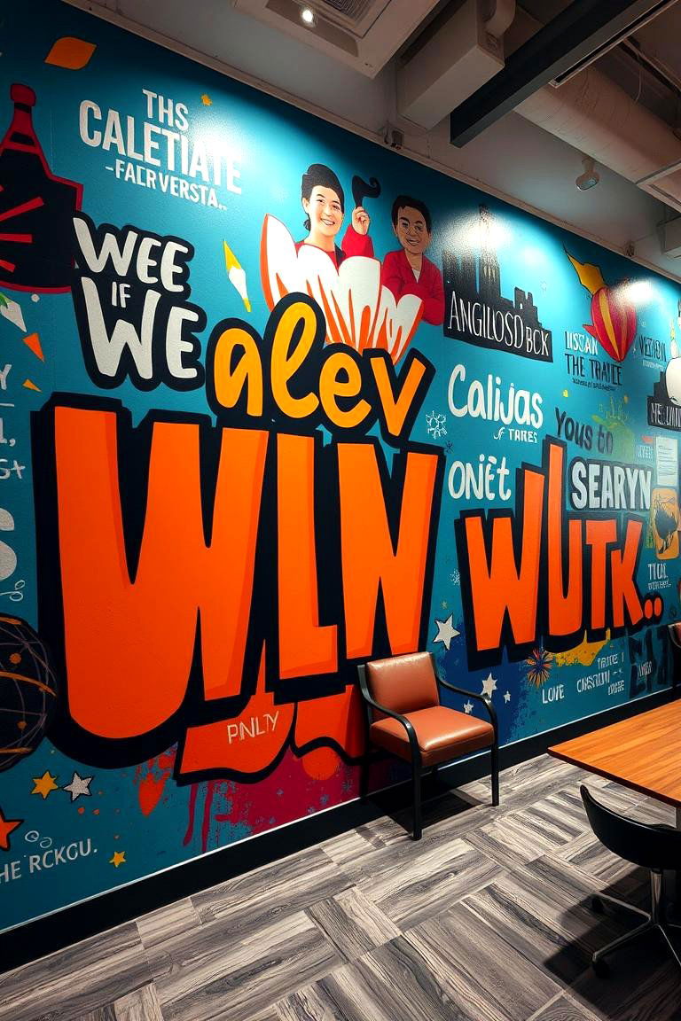 Celebratory Wall Mural Impact - 24 Birthday Decoration Ideas