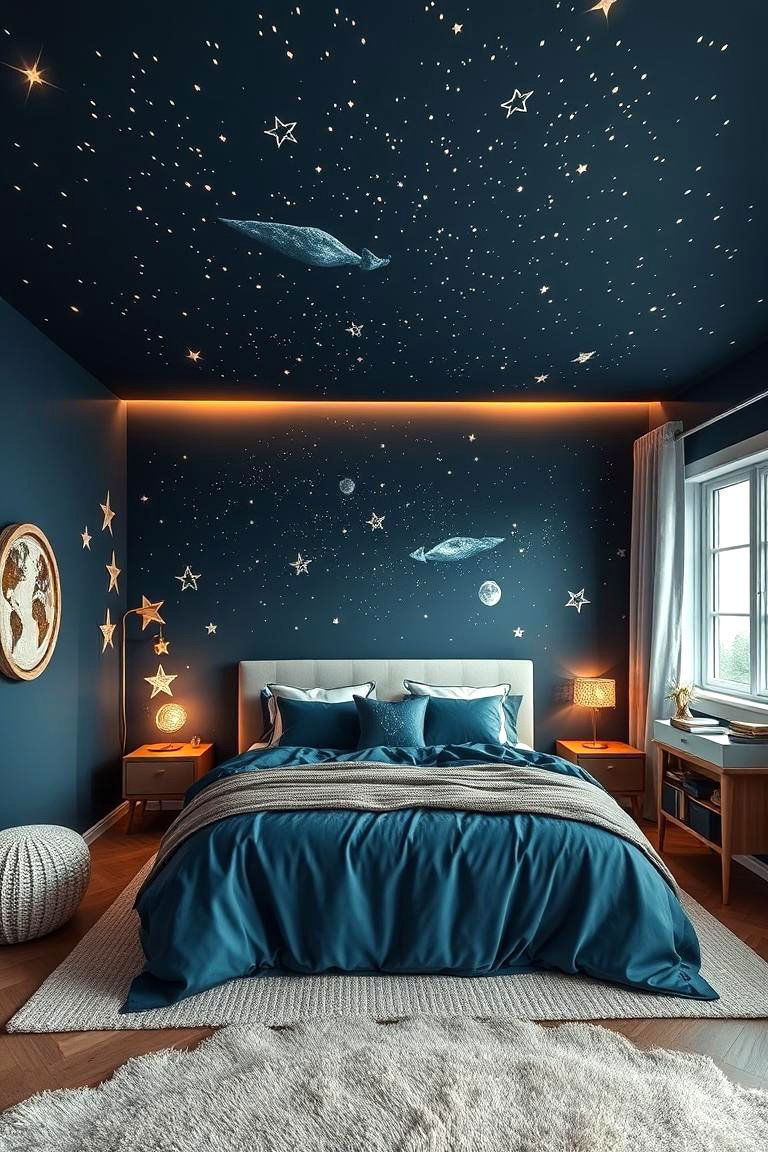 Celestial Blue Theme - 24 Girls Blue Bedroom Ideas