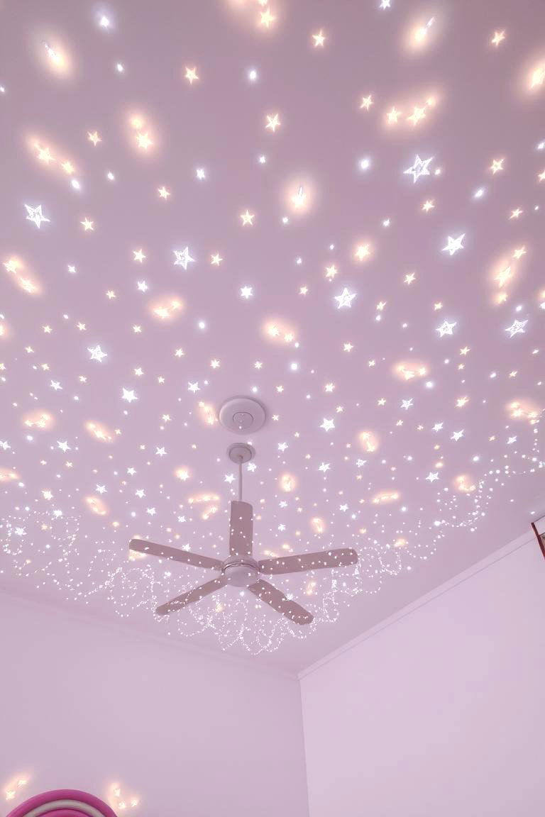 Celestial Ceiling Stars - 24 Unicorn Bedroom Ideas