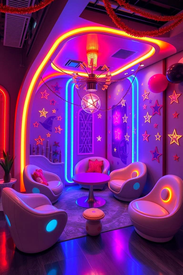 Celestial Celebration Corner - 24 Space-themed Room Ideas