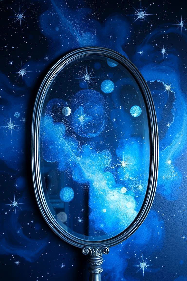 Celestial Dreams - 24 Mirror Painting Ideas