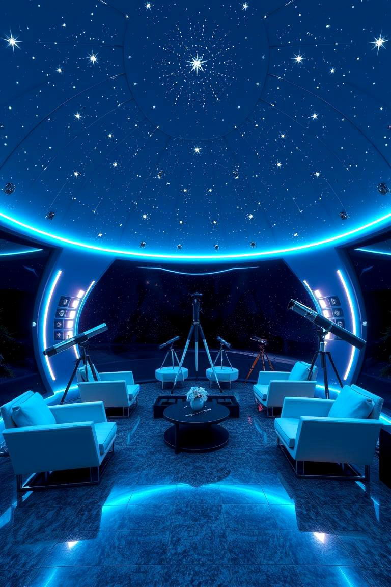 Celestial Observatory Escape - 24 Space-themed Room Ideas