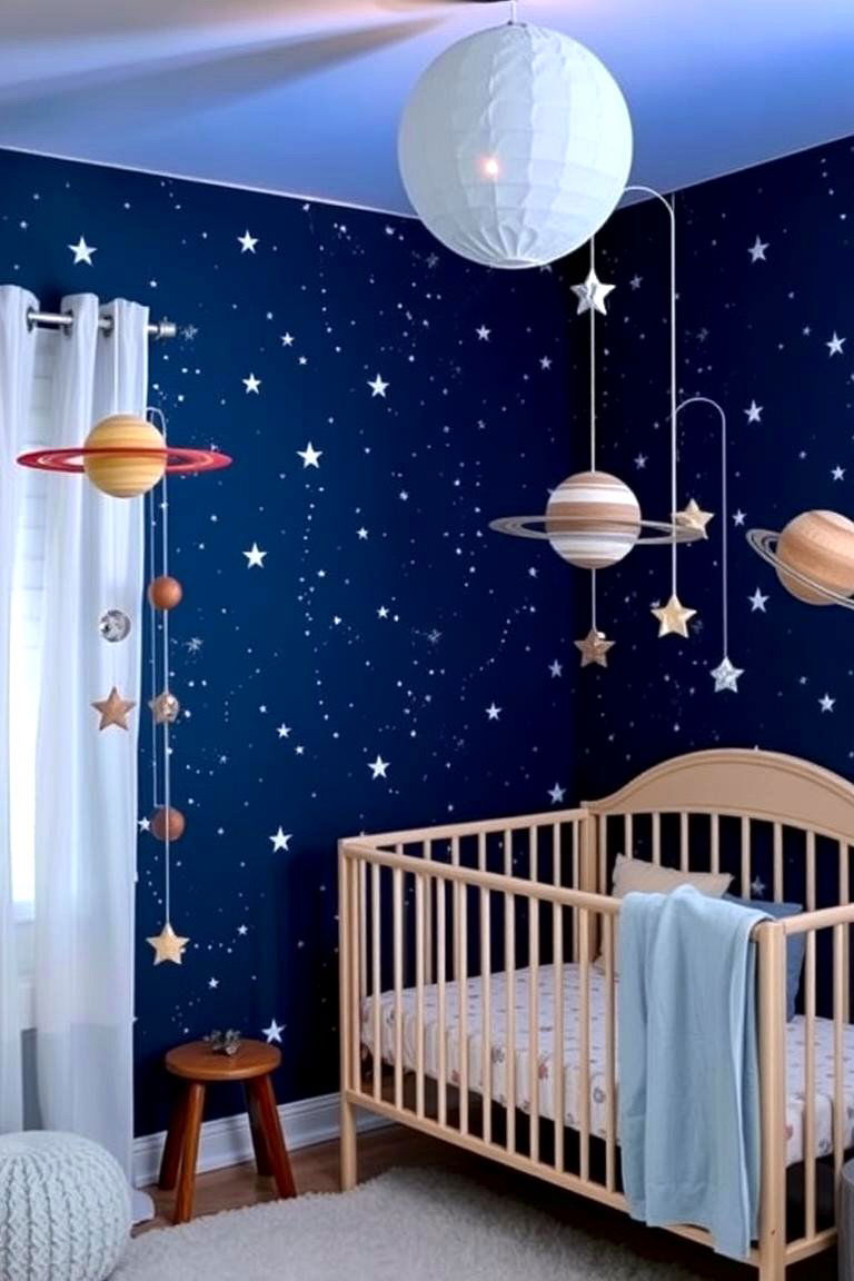 Celestial Skies Delight - 24 Space-themed Nursery Ideas