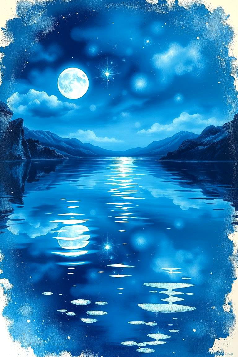 Celestial Water Elements - 24 Mirror Painting Ideas