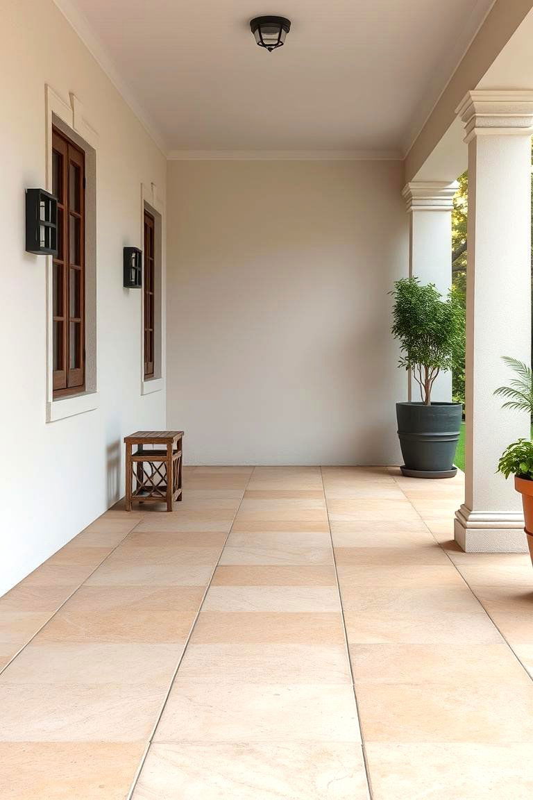 Cement Tiles for Durability - 24 Front Porch Tile Ideas