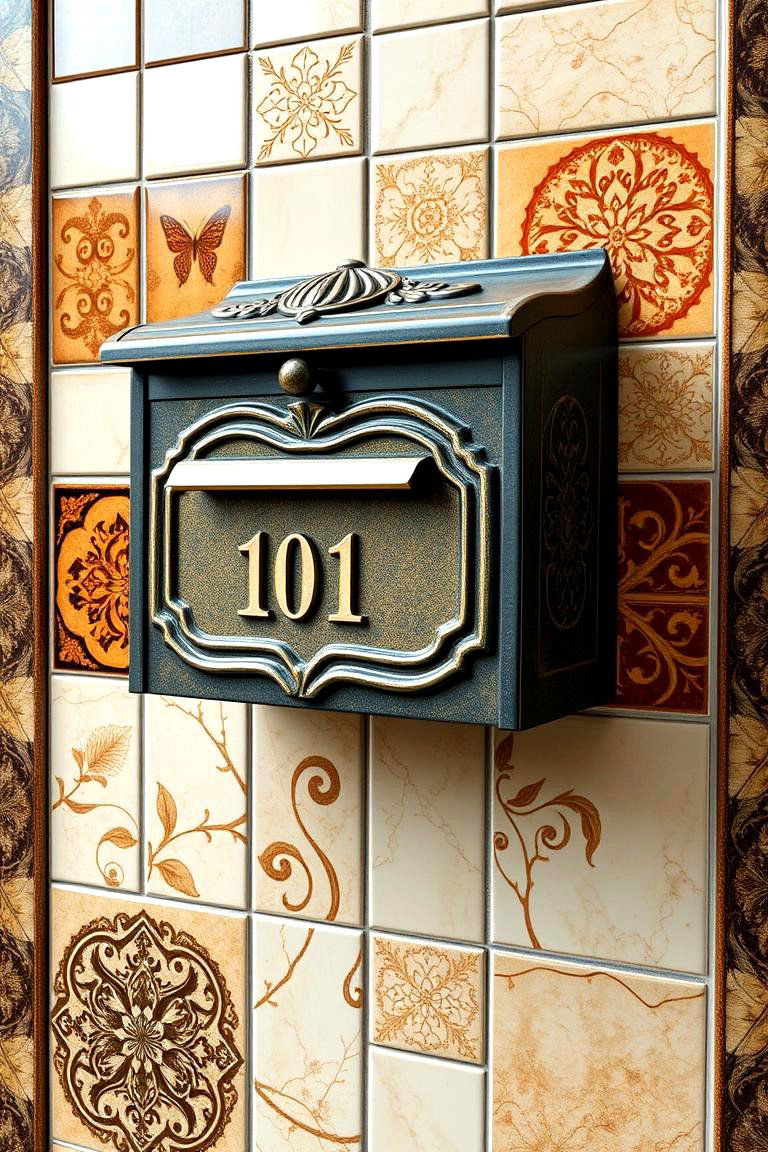 Ceramic Accent - 24 Mailbox Decor Ideas
