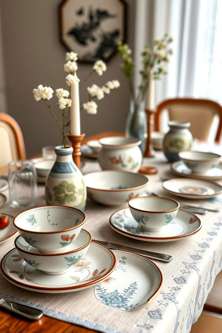 Ceramic Accents and Tableware - 24 Japanese Dining Room Ideas