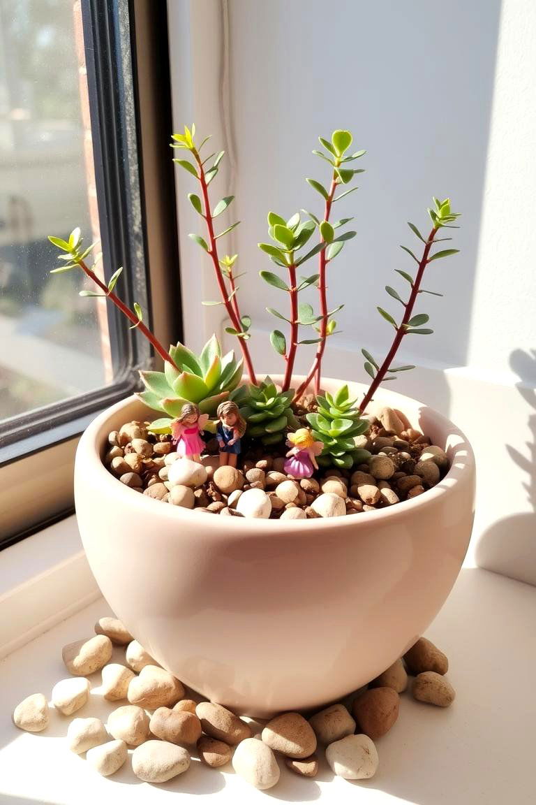 Ceramic Pot Fairy Garden - 24 Fairycore Bedroom Ideas